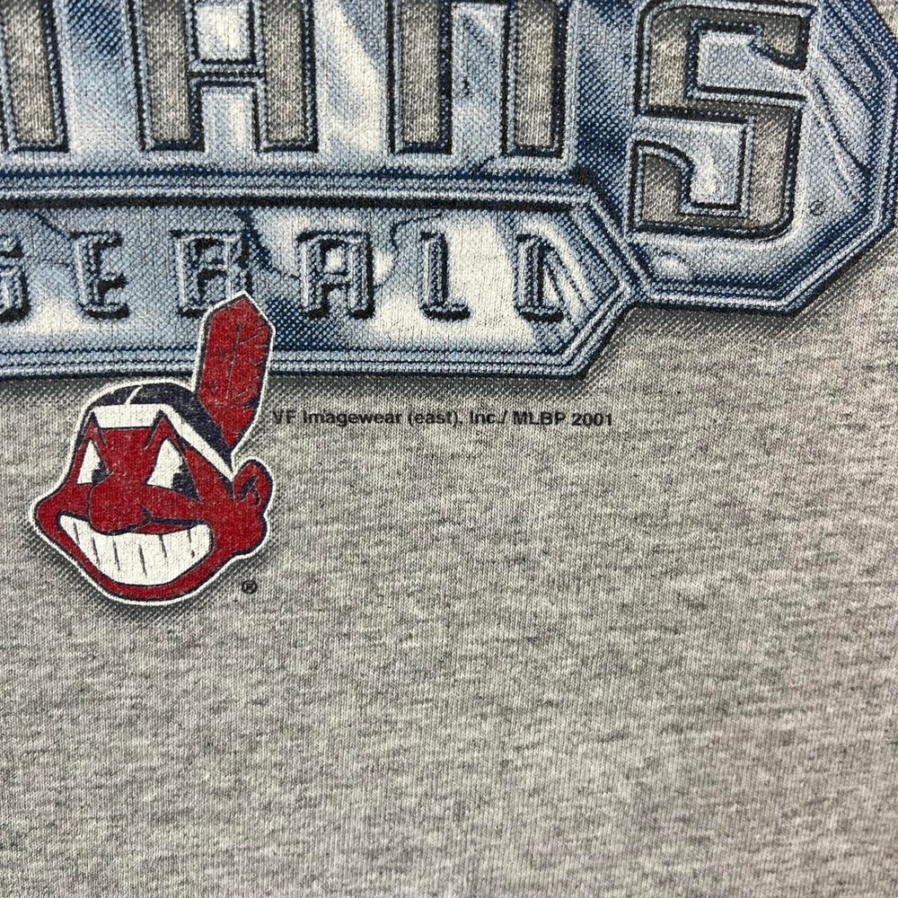 Vintage Cleveland Indians MLB Baseball Grey Tee Shirt XL - Picture 3 of 8